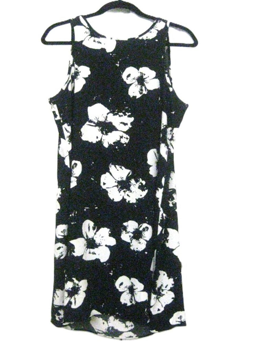 Alfani  A-Line Dress  Black White  Floral   Size 10  -  Never worn